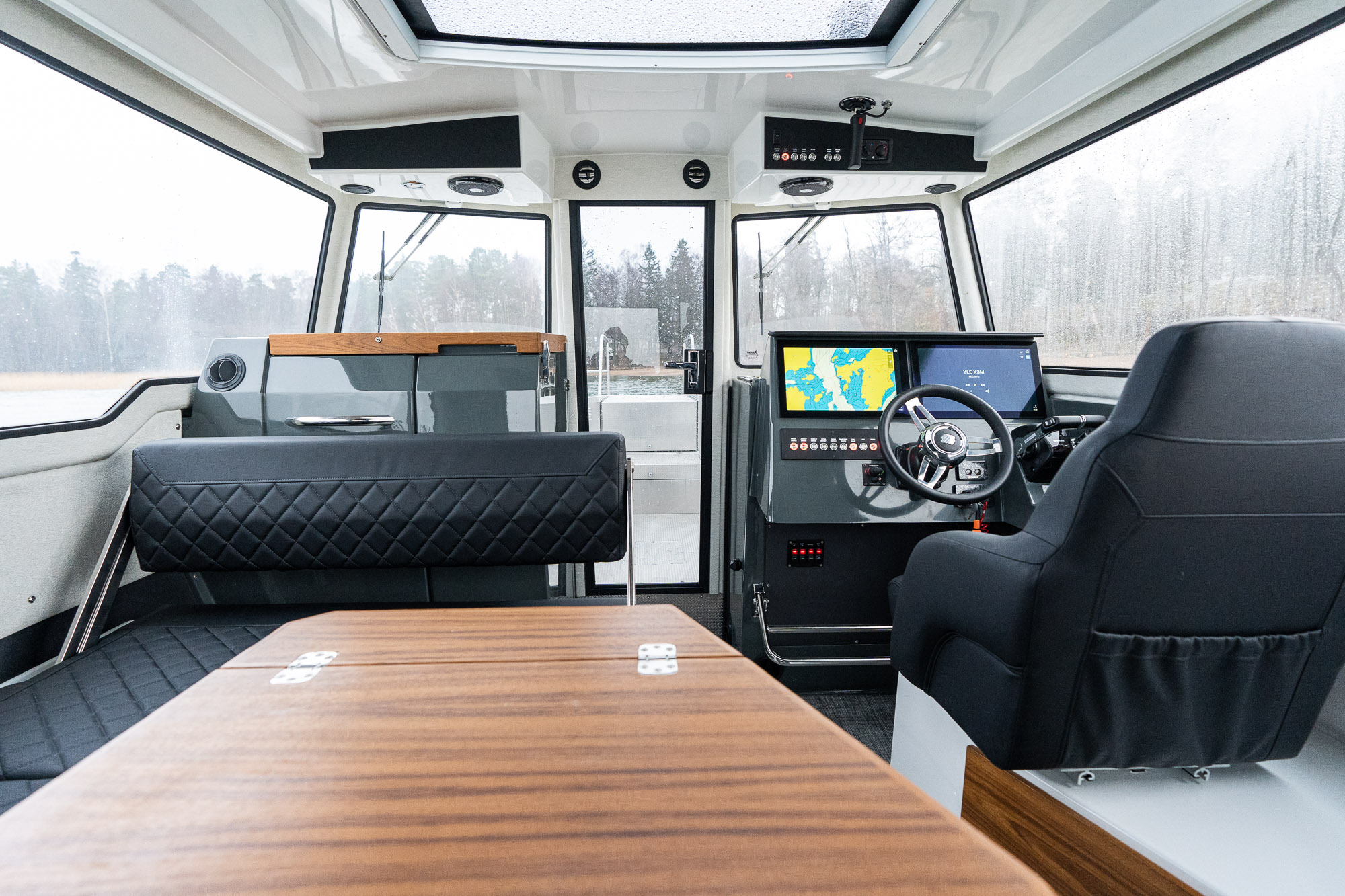 Inside the cabin in the Buster Phantom Cabin