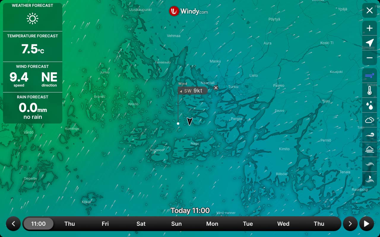 New Buster Q features 2024: Windy wind info and weather forecast