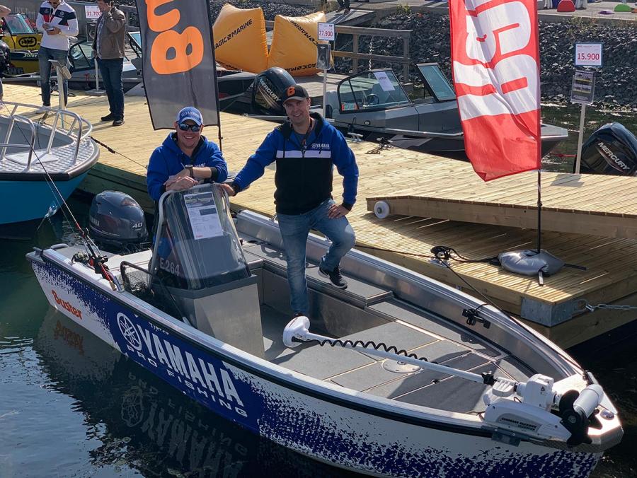 Buster-heittokalastusvene ja Yamaha Pro Fishing team: Jani Ollikainen ja Aleksi Juusti