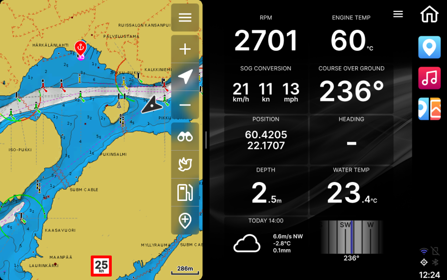 Buster Q new features 2024 chart and widget display